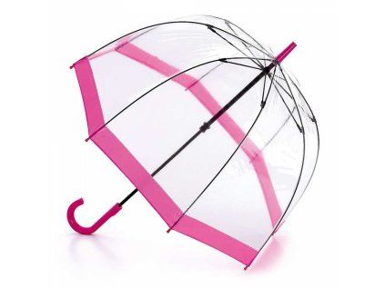 Fulton dámský průhledný holový deštník Birdcage 1 PINK L041.jpg