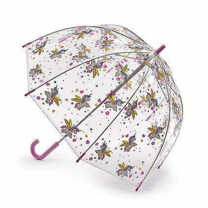Fulton dětský průhledný holový deštník Funbrella 4 BELLA THE UNICORN C605.jpg