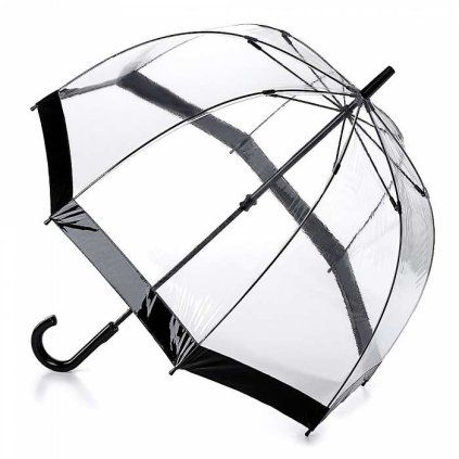 Fulton dámský průhledný holový deštník Birdcage 1 BLACK L041.jpg