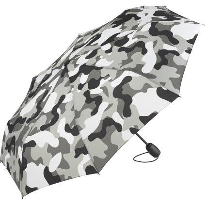 FARE skládací deštník open&close ALVIN CAMOUFLAGE šedý 5468