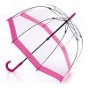Fulton dámský průhledný holový deštník Birdcage 1 PINK L041.jpg
