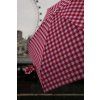 Fulton dámský skládací deštník Tiny 2 RED GINGHAM detail5 L501