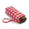 Fulton dámský skládací deštník Tiny 2 RED GINGHAM detail1 L501