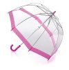 Fulton dětský průhledný holový deštník Funbrella 2 PINK C603